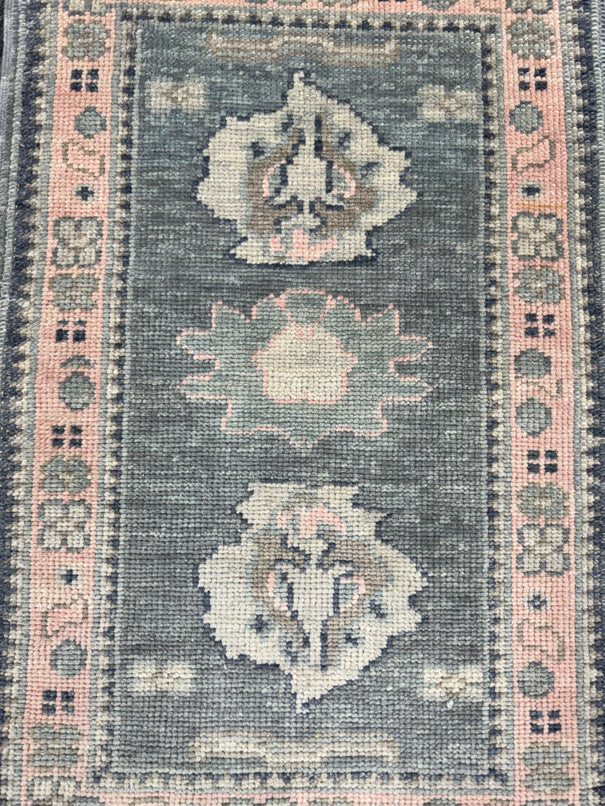 Turkish Oushak Rug 2'3" x 3'3" #24339