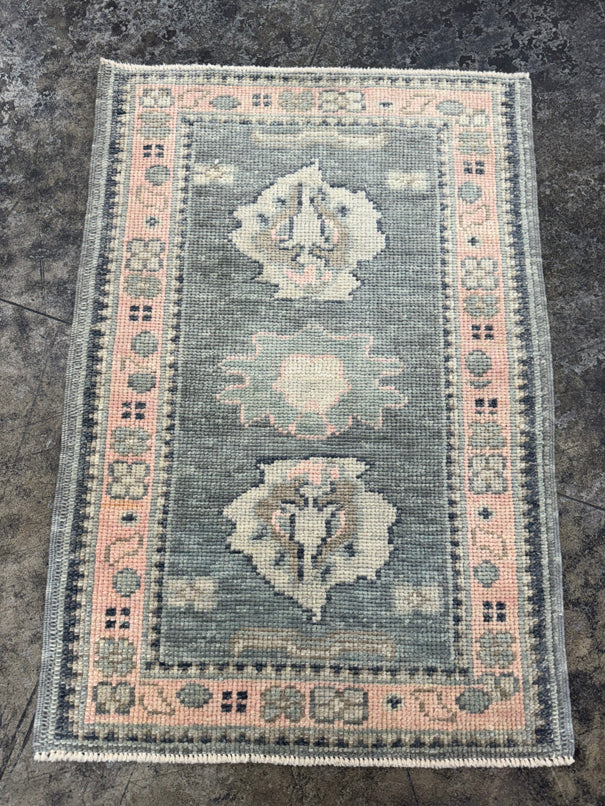Turkish Oushak Rug 2'3" x 3'3" #24339