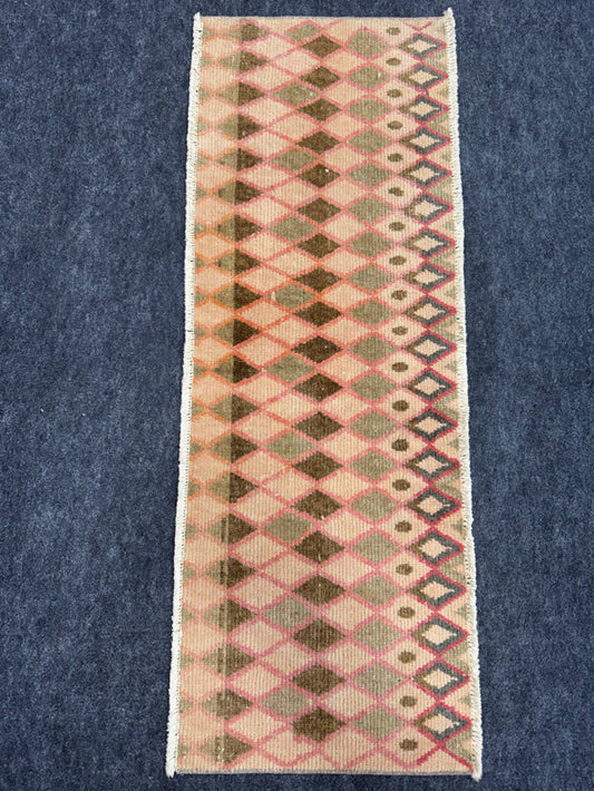 Turkish Vintage Rug  1'6" x 4'1" #24425