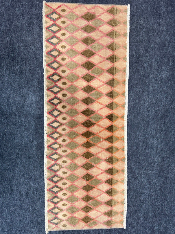 Turkish Vintage Rug  1'6" x 4'1" #24425