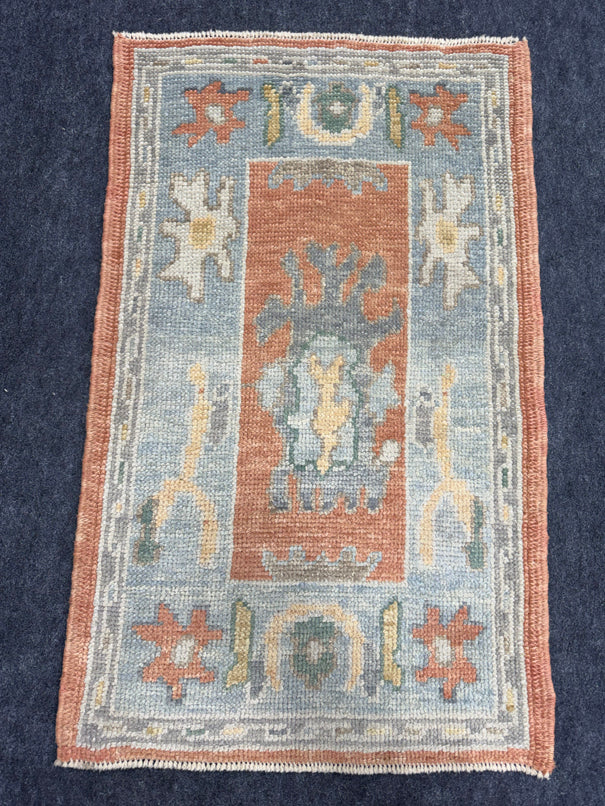 Turkish Oushak Rug 2'1" x 3'5" #24417