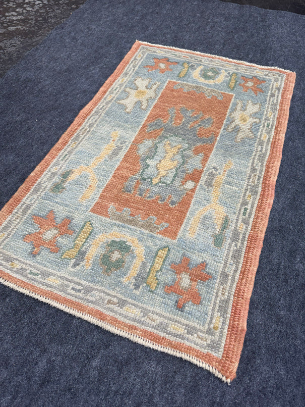 Turkish Oushak Rug 2'1" x 3'5" #24417