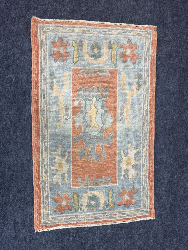Turkish Oushak Rug 2'1" x 3'5" #24417