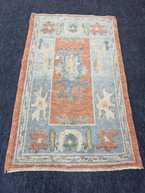 Turkish Oushak Rug 2'1" x 3'5" #24417