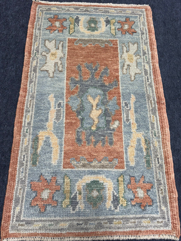 Turkish Oushak Rug 2'1" x 3'5" #24415