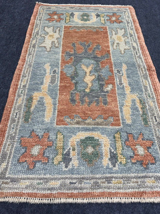 Turkish Oushak Rug 2'1" x 3'5" #24415