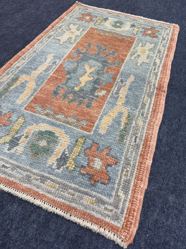 Turkish Oushak Rug 2'1" x 3'5" #24415