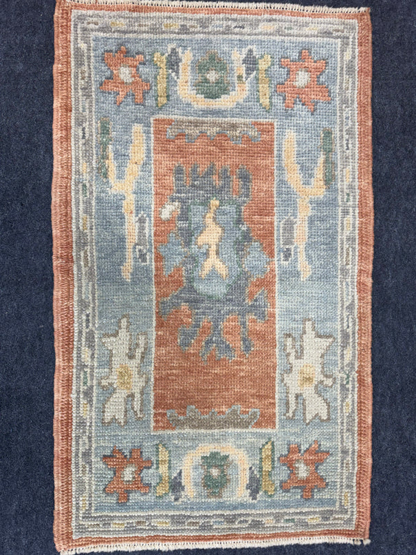 Turkish Oushak Rug 2'1" x 3'5" #24415