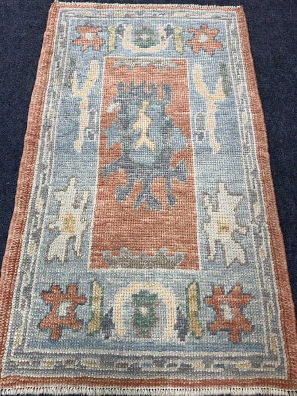 Turkish Oushak Rug 2'1" x 3'5" #24415