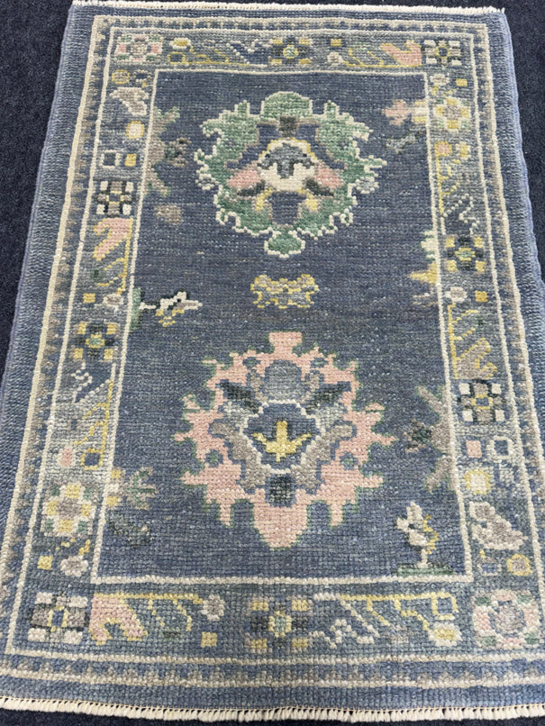 Turkish Oushak Rug 2'3" x 3'2" #24414