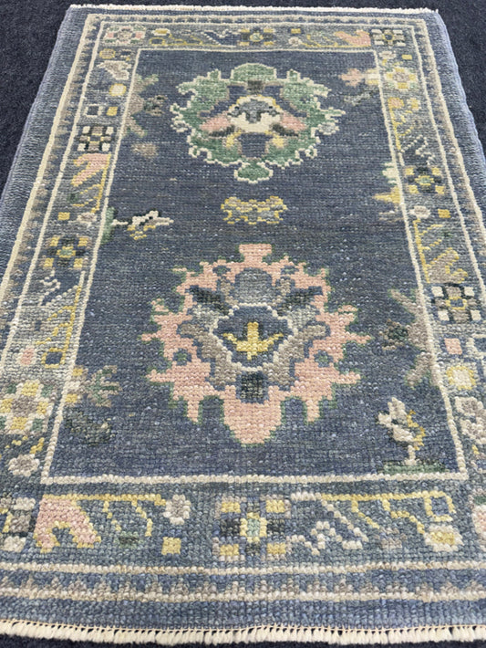Turkish Oushak Rug 2'3" x 3'2" #24414