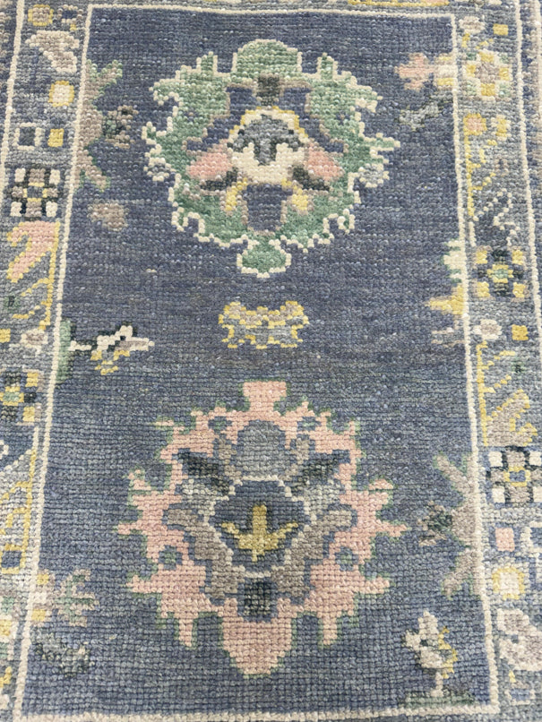 Turkish Oushak Rug 2'3" x 3'2" #24414