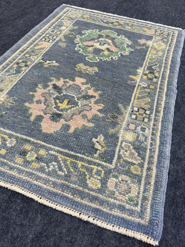 Turkish Oushak Rug 2'3" x 3'2" #24414