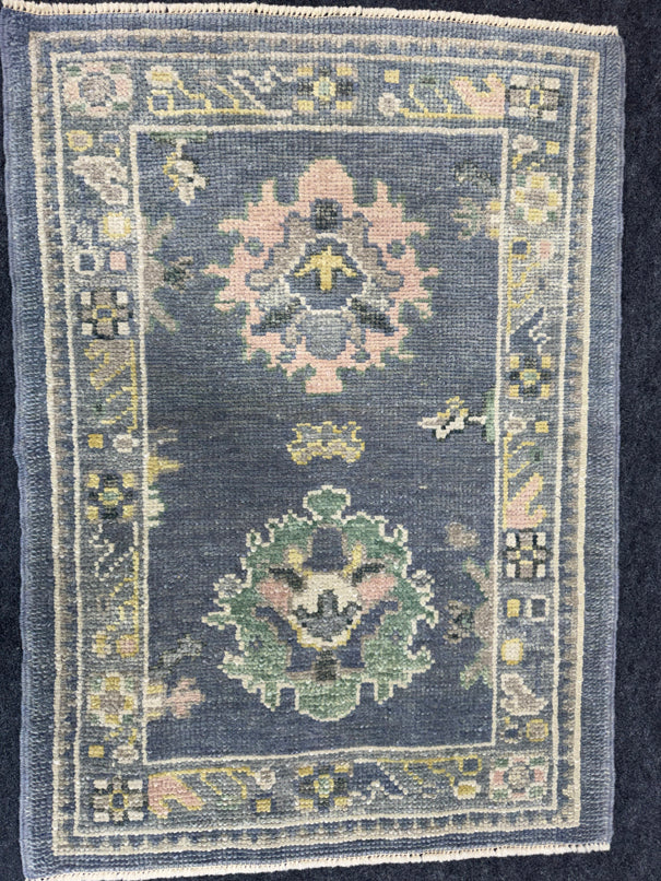 Turkish Oushak Rug 2'3" x 3'2" #24414