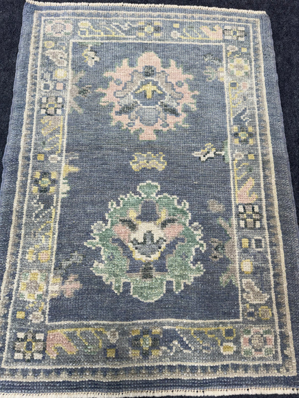 Turkish Oushak Rug 2'3" x 3'2" #24414