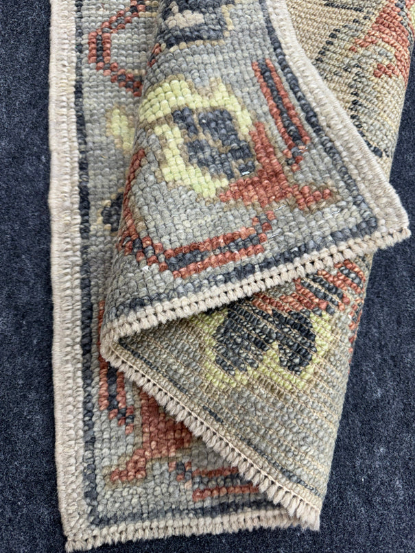 Turkish Oushak Rug 2'3" x 2'10" #24403