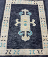 Turkish Oushak Rug 2'4" x 3'1" #24402
