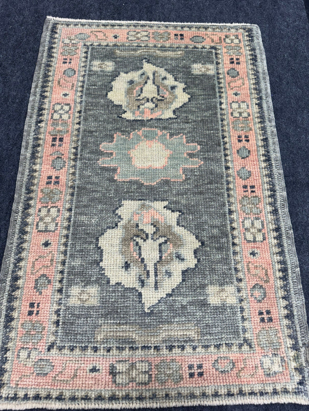 Turkish Oushak Rug 2'3" x 3'4" #24404