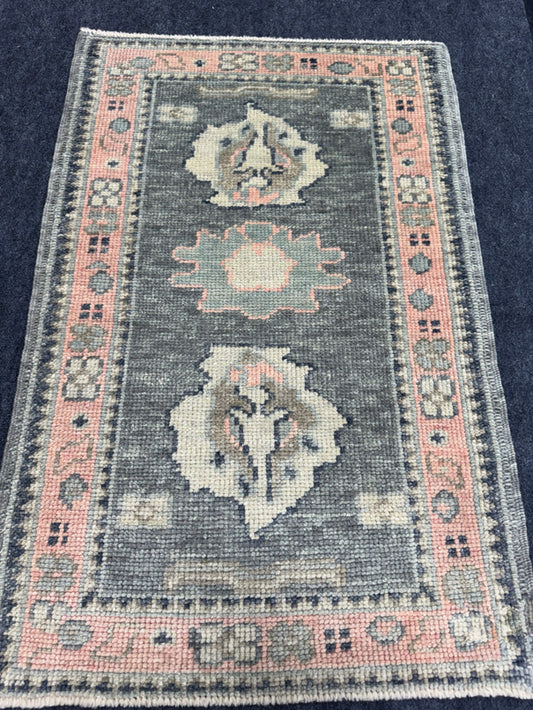 Turkish Oushak Rug 2'3" x 3'4" #24404