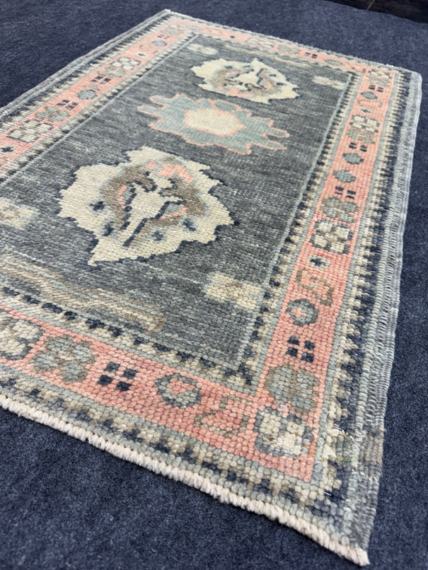 Turkish Oushak Rug 2'3" x 3'4" #24404