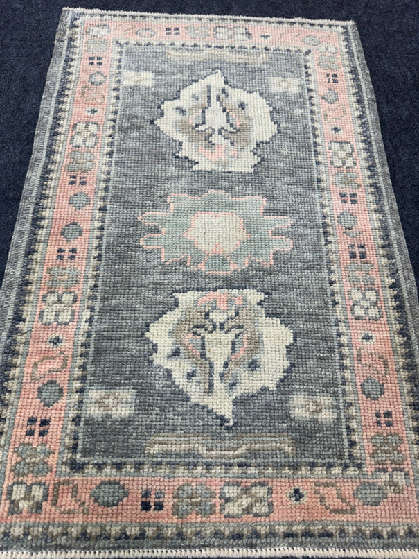 Turkish Oushak Rug 2'3" x 3'4" #24404