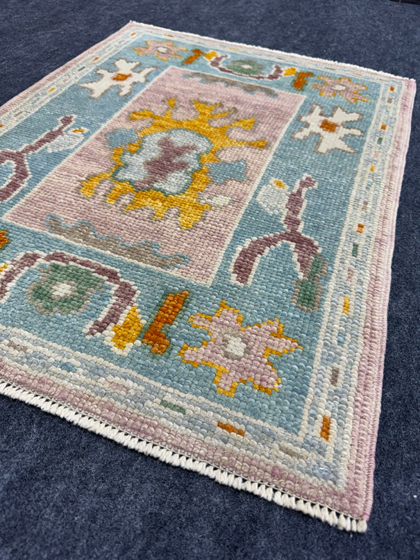 Turkish Oushak Rug 2'2" x 2'10" #24405