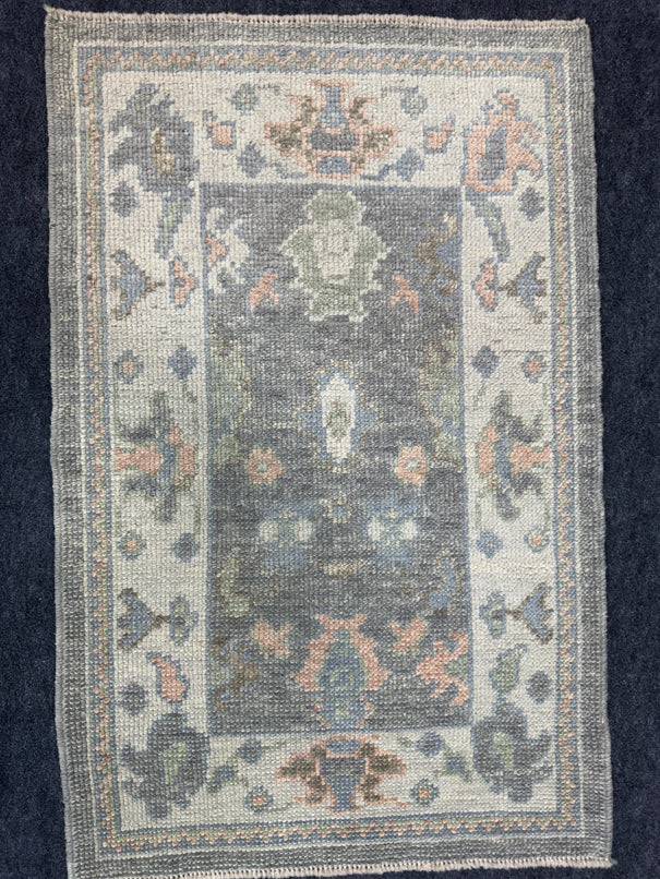 Turkish Oushak Rug 2'2" x 3'4" #24408