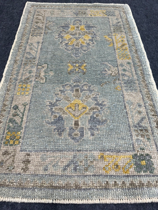 Turkish Oushak Rug 2'2" x 3'5" #24409