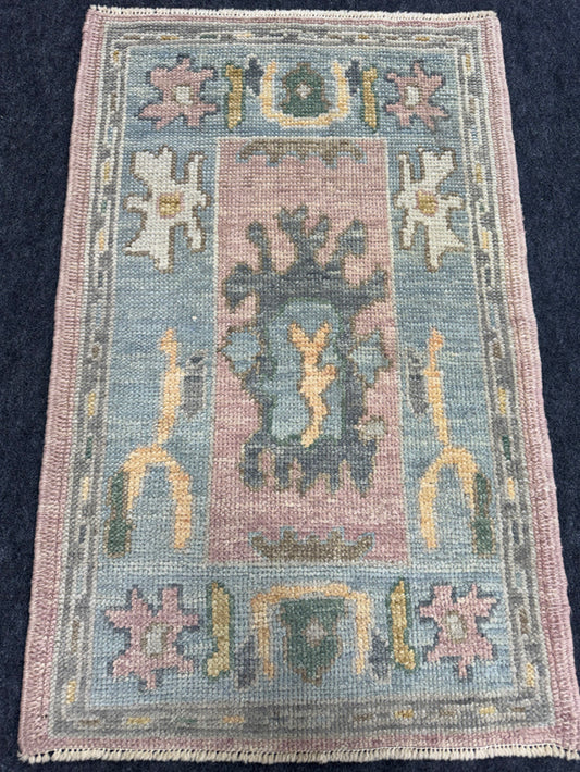 Turkish Oushak Rug 2'1" x 3'4" #24410