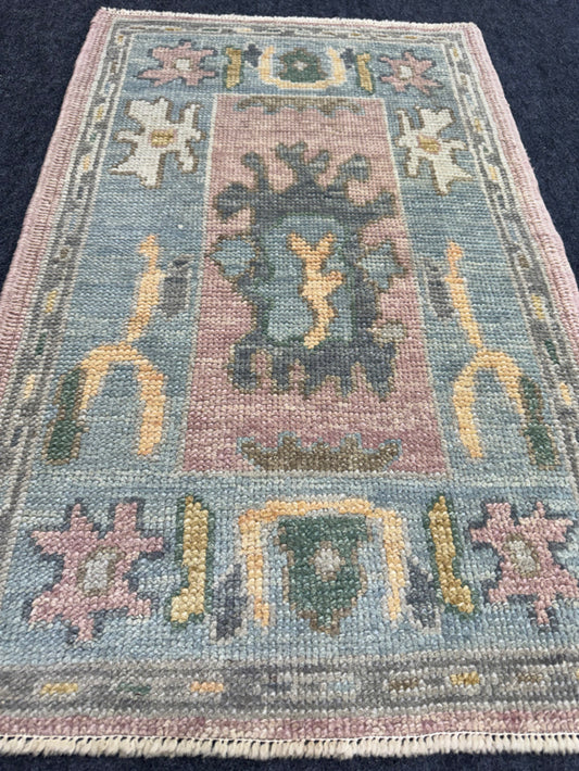 Turkish Oushak Rug 2'1" x 3'4" #24410