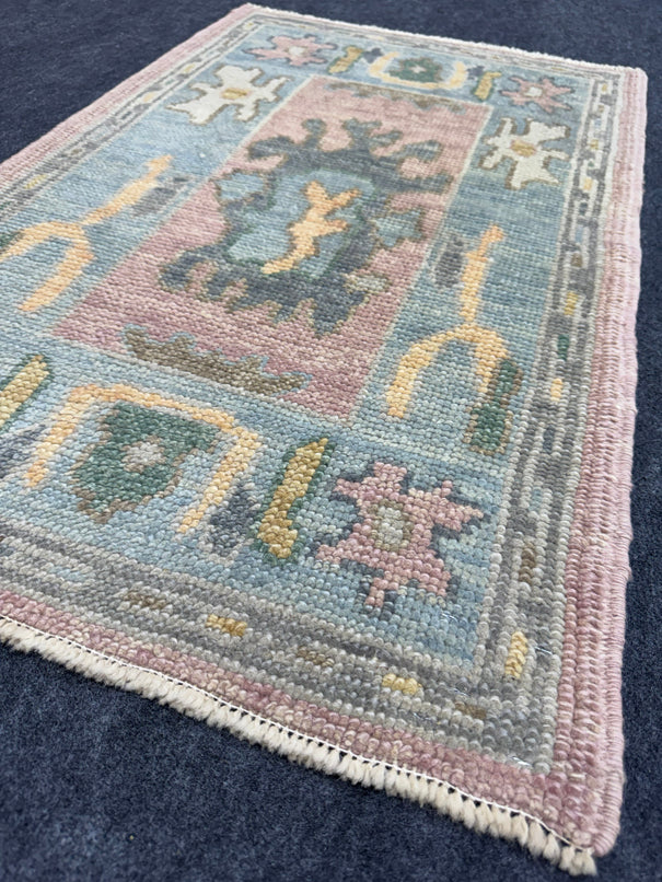 Turkish Oushak Rug 2'1" x 3'4" #24410