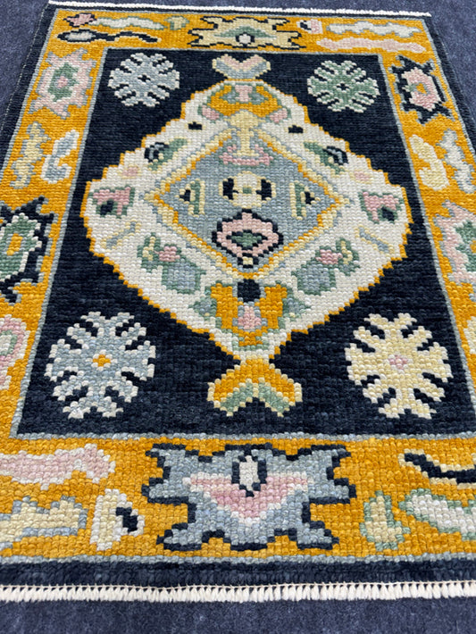 Turkish Oushak Rug 2'3" x 2'10" #24411