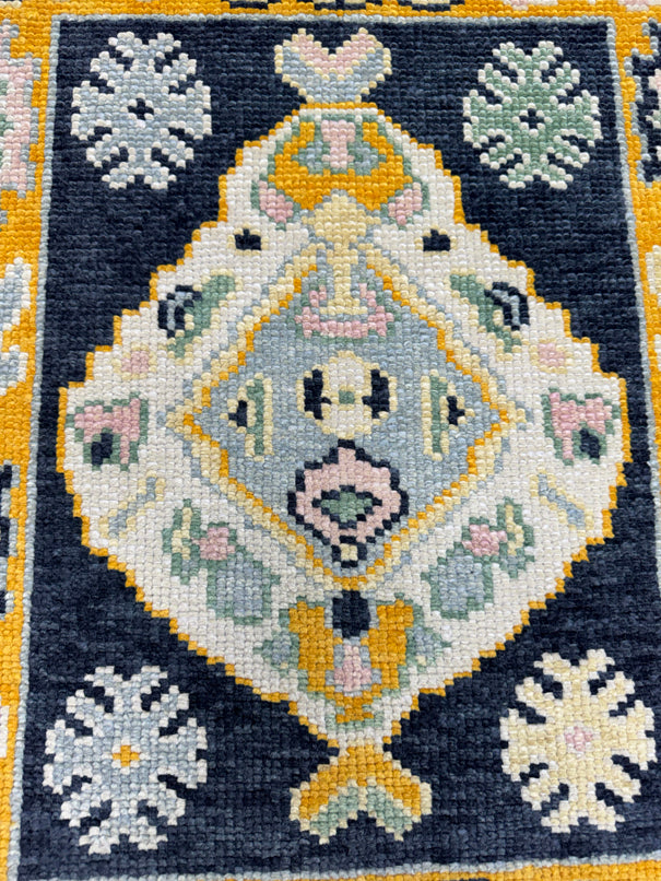 Turkish Oushak Rug 2'3" x 2'10" #24411