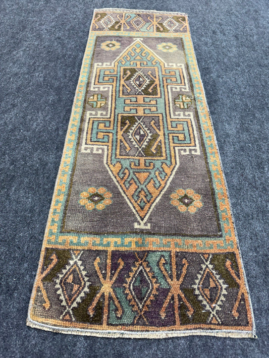 Turkish Yastik Rug  1'4" x  4'1" #24266