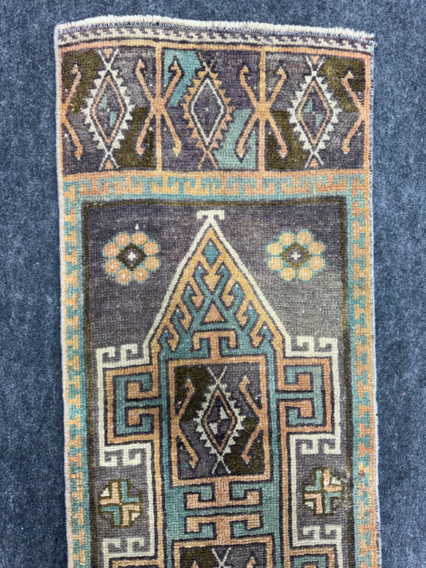Turkish Yastik Rug  1'4" x  4'1" #24266