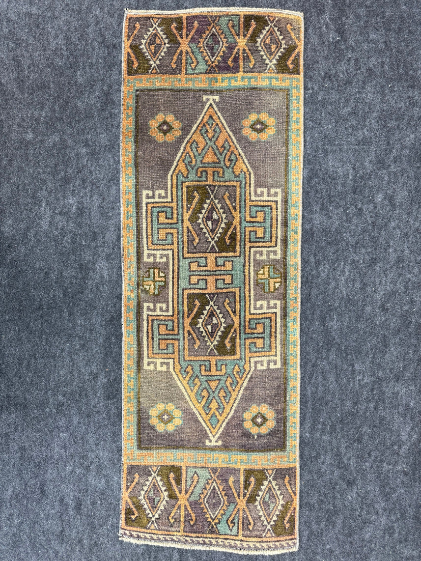 Turkish Yastik Rug  1'4" x  4'1" #24266