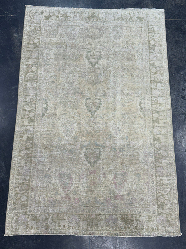Turkish Vintage Runner Rug 4'3" x 6'7" #24449