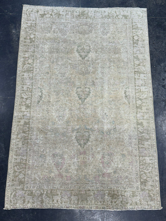 Turkish Vintage Runner Rug 4'3" x 6'7" #24449