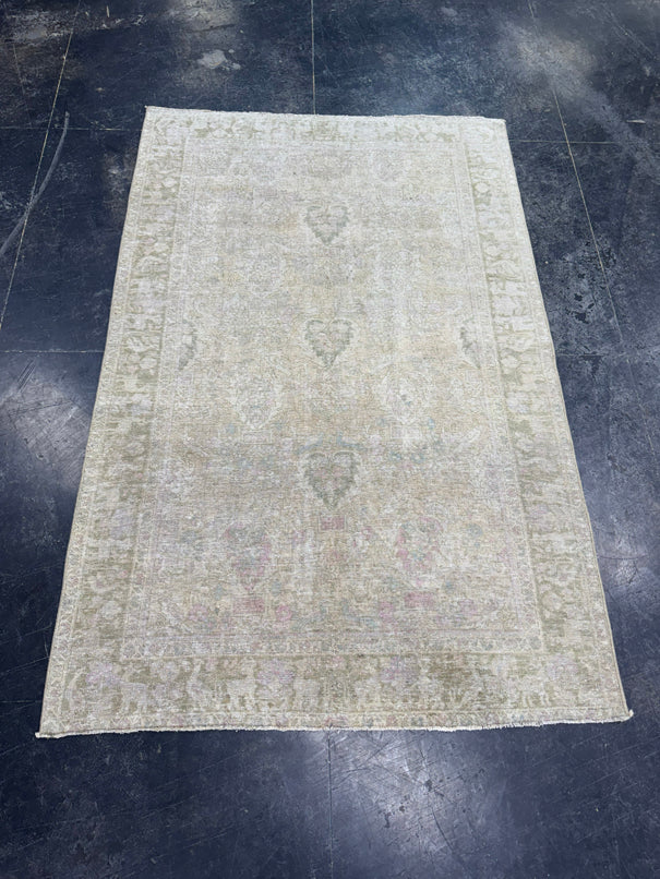 Turkish Vintage Runner Rug 4'3" x 6'7" #24449