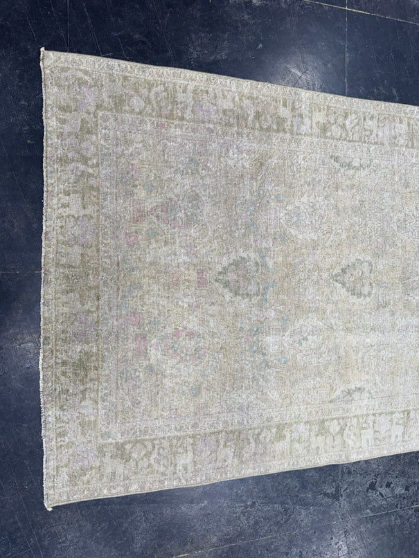 Turkish Vintage Runner Rug 4'3" x 6'7" #24449