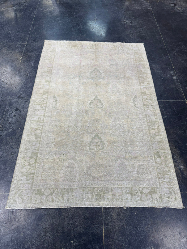 Turkish Vintage Runner Rug 4'3" x 6'7" #24449