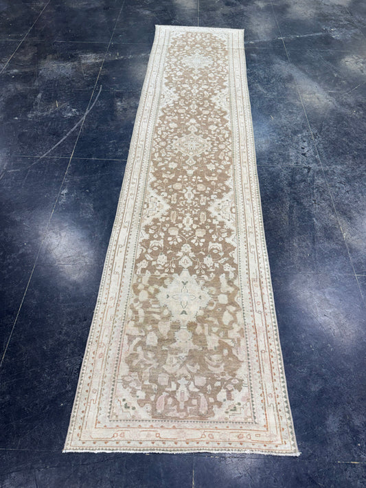 Turkish Vintage Runner Rug 3'1" x 13'5" #24453