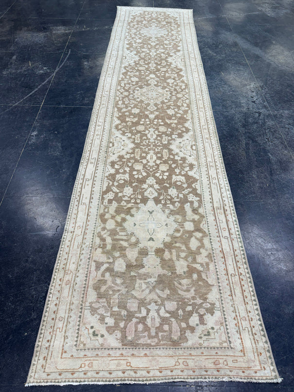 Turkish Vintage Runner Rug 3'1" x 13'5" #24453