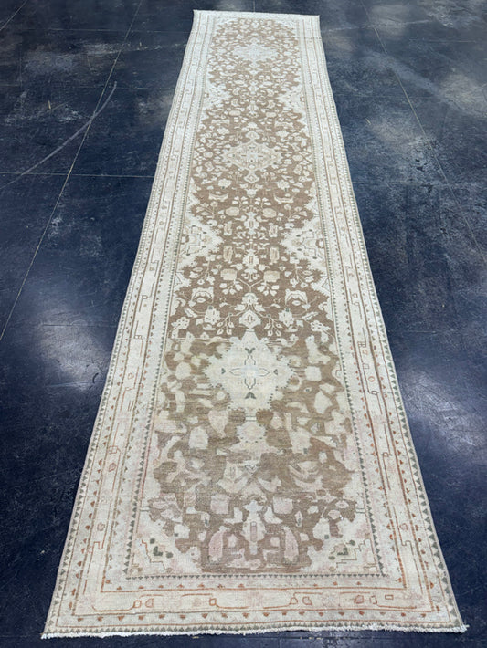 Turkish Vintage Runner Rug 3'1" x 13'5" #24453