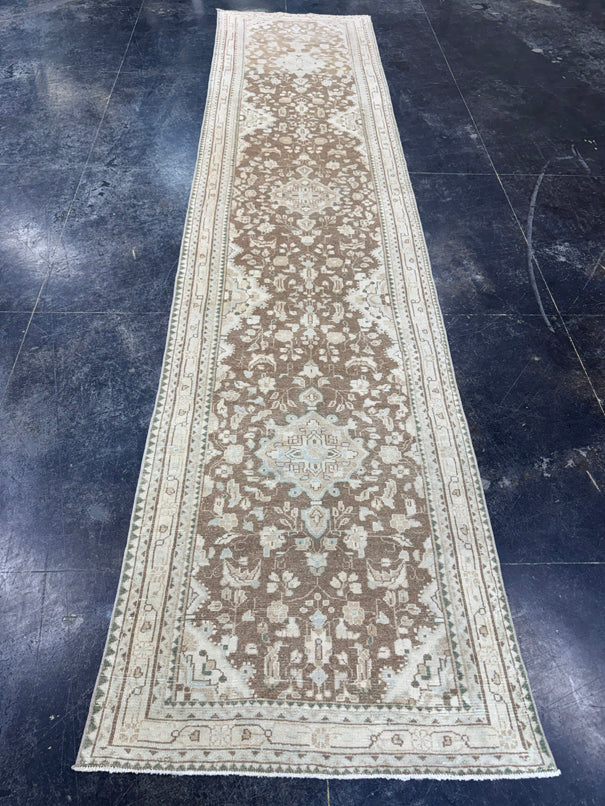 Turkish Vintage Runner Rug 3'1" x 13'5" #24453