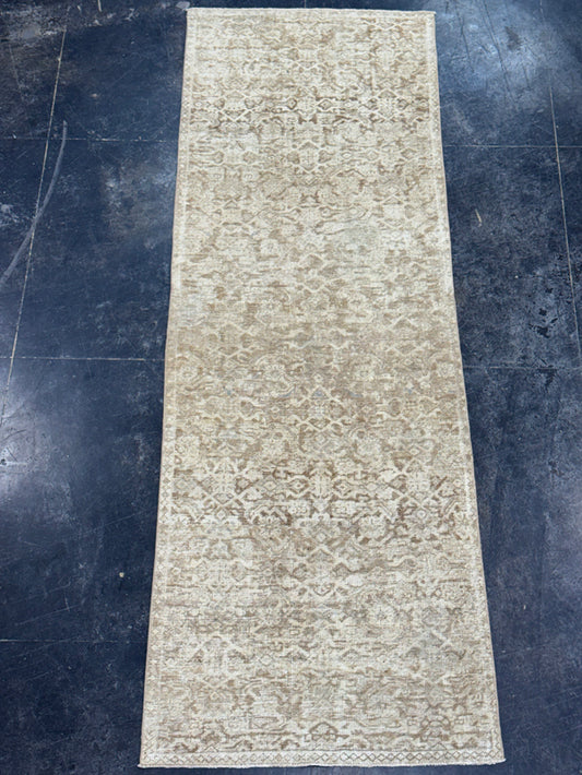 Turkish Vintage Runner Rug 3'2" x 9'3" #24451