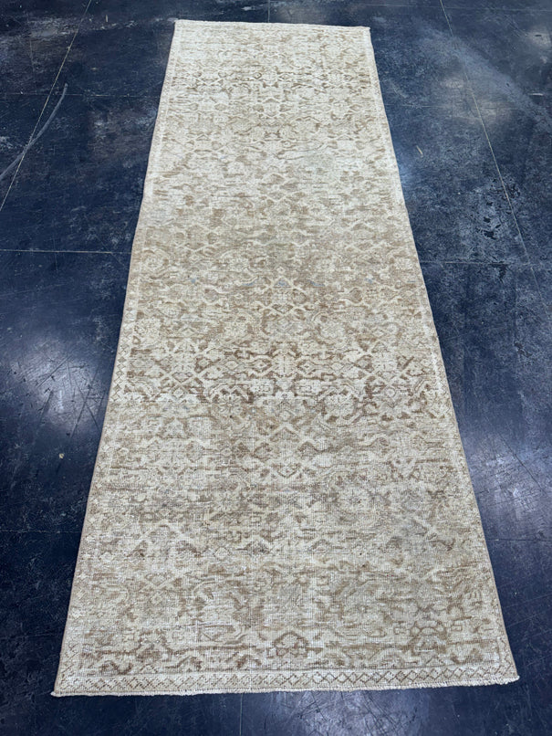Turkish Vintage Runner Rug 3'2" x 9'3" #24451