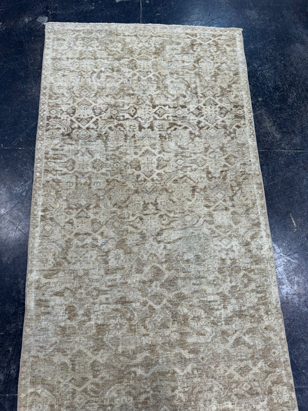 Turkish Vintage Runner Rug 3'2" x 9'3" #24451