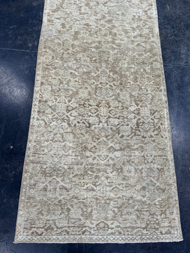 Turkish Vintage Runner Rug 3'2" x 9'3" #24451