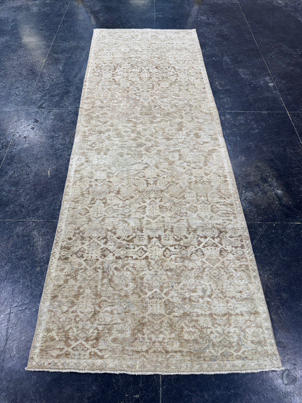 Turkish Vintage Runner Rug 3'2" x 9'3" #24451